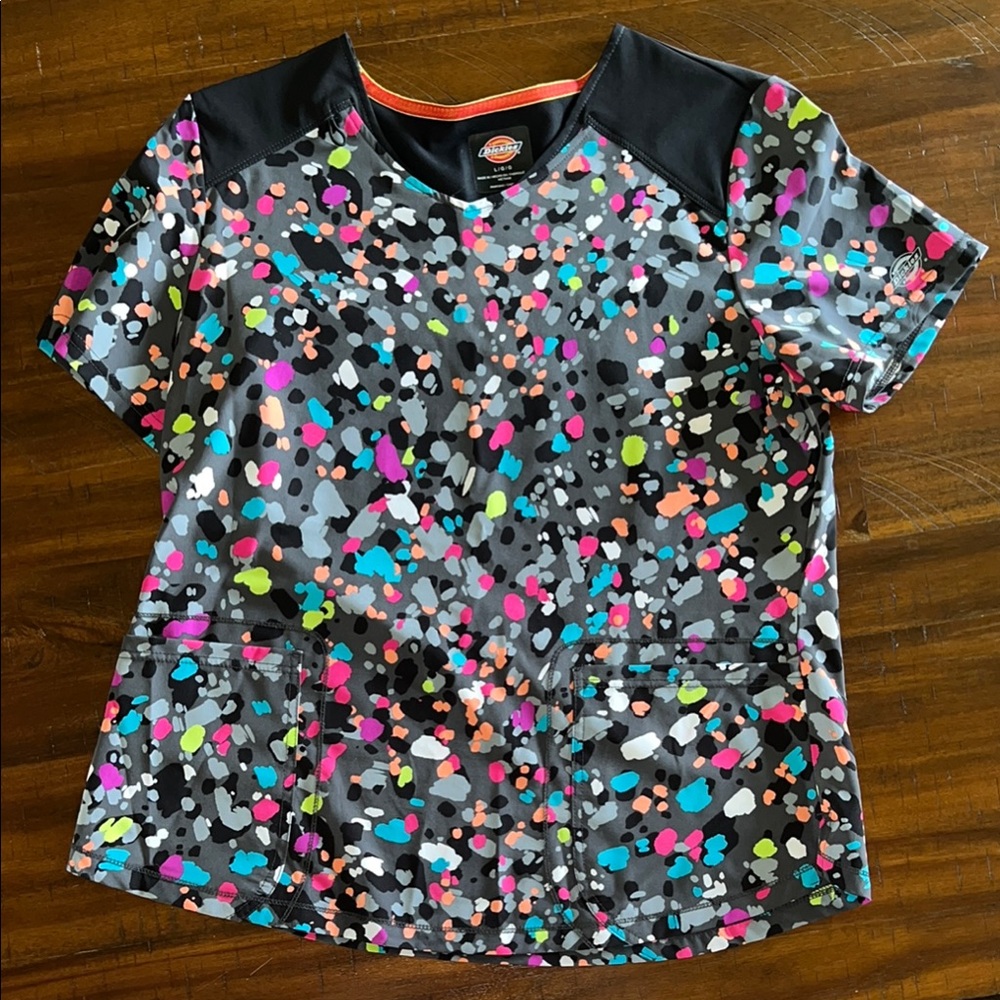 Dickies colorful women’s scrub top